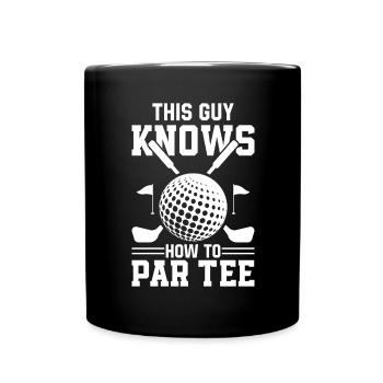 Dieser Typ Weiß, Wie Man T -Shirt - Golf - Tasse einfarbig - Schwarz - Vorne
