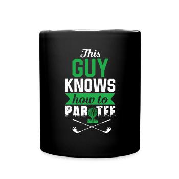 Dieser Typ Weiß, Wie Man T -Shirt - Golf - Tasse einfarbig - Schwarz - Vorne