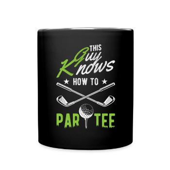 Dieser Typ Weiß, Wie Man T -Shirt - Golf - Tasse einfarbig - Schwarz - Vorne