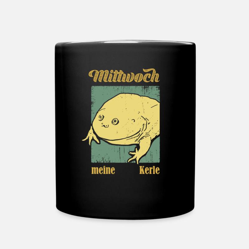 Es Ist Mittwoch Meine Kerle Mittwochsfrosch Meme - Tasse einfarbig - Schwarz