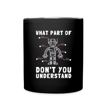 Robots robotiques Droid Builder et robotique - Mug uni - noir - Devant