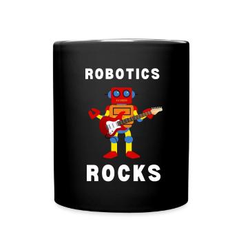 Robotics Robots Droid Builder And Robotics - Tasse einfarbig - Schwarz - Vorne