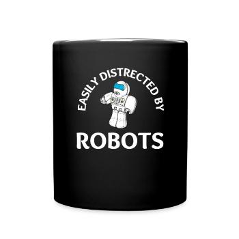 Robotics Robots Droid Builder And Robotics - Tasse einfarbig - Schwarz - Vorne