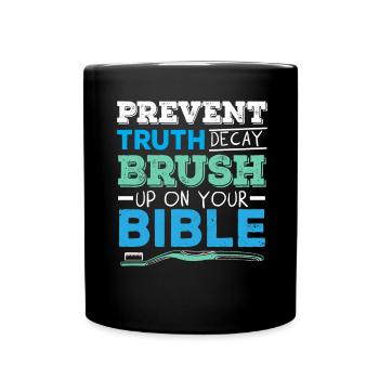 Prevention of truth errors Clean your Bi - Full Colour Mug - black - Front
