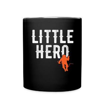Little Hero - Sweet Cosmonaut Astronaut - Full Colour Mug - black - Front
