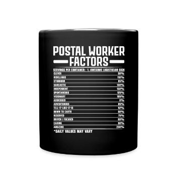 Postal workers Factors Postman Postman J - Full Colour Mug - black - Front