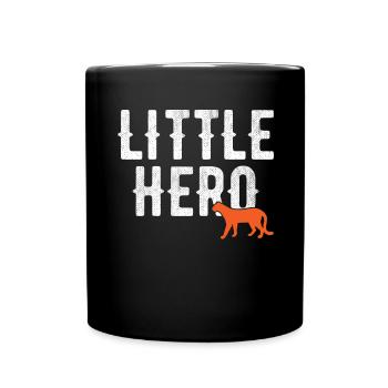 Little Hero - Cute Animal Cheetah - Full Colour Mug - black - Front