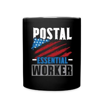 I am a postal clerk Postman Postman Beru - Full Colour Mug - black - Front