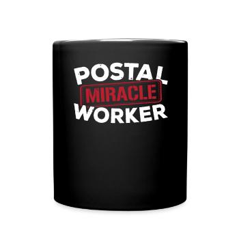 Post Miracle Worker Postman Postman Job - Full Colour Mug - black - Front