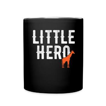 Little Hero - Sweet Animal Giraffe - Full Colour Mug - black - Front