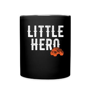 Little Hero - Cute Toy Monster Truck - Full Colour Mug - black - Front