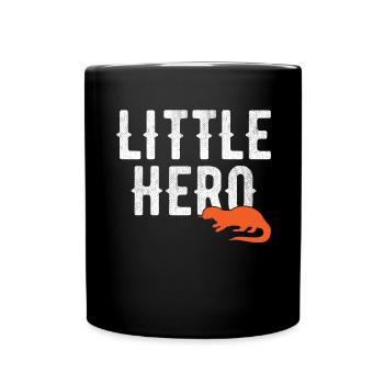 Little Hero - Sweet Animal Otter - Full Colour Mug - black - Front