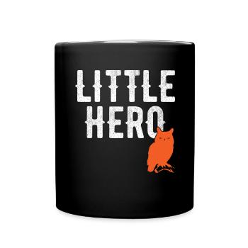 Little Hero - Sweet Animal Owl - Full Colour Mug - black - Front