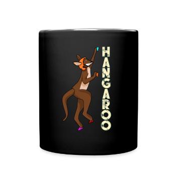 Kangourou Escalade Alpinisme Blouldern - Mug uni - noir - Devant
