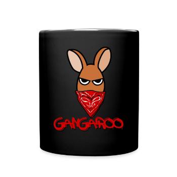 Kangaroo Gangaroo Kangaroos - Full Colour Mug - black - Front