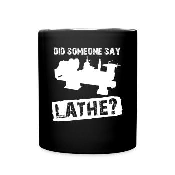 Machining Lathe Milling Cutter Lathe - Full Colour Mug - black - Front