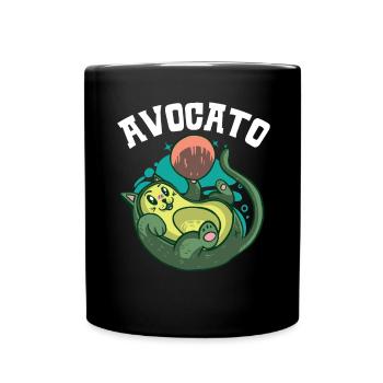 Avocato Avocado Lover Guac Guacamole Keto Ka - Full Colour Mug - black - Front