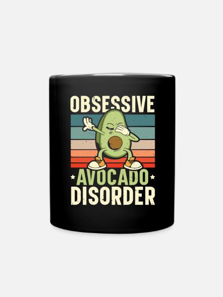 Maladie compulsive de l’avocat Guac Guacamole Keto - Mug uni - noir