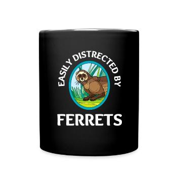 Furet Belette Pet Rongeur Animal Vateranian - Mug uni - noir - Devant