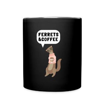 Furet Belette Pet Rongeur Animal Vateranian - Mug uni - noir - Devant