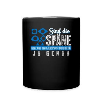 Zerspaner Fräser Zerspanungsmechaniker - Tasse einfarbig - Schwarz - Vorne