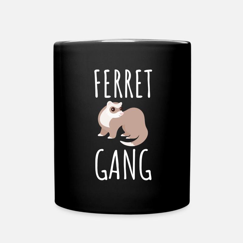 Furet Belette Pet Rongeur Animal Vateranian - Mug uni - noir