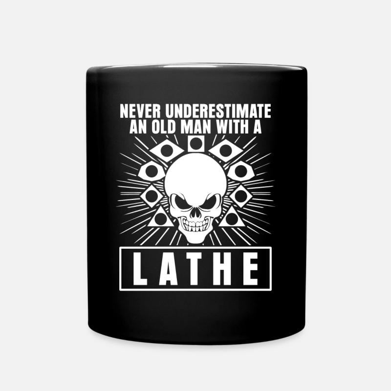 Zerspaner Zerspanungsmechaniker Dreher - Tasse einfarbig - Schwarz