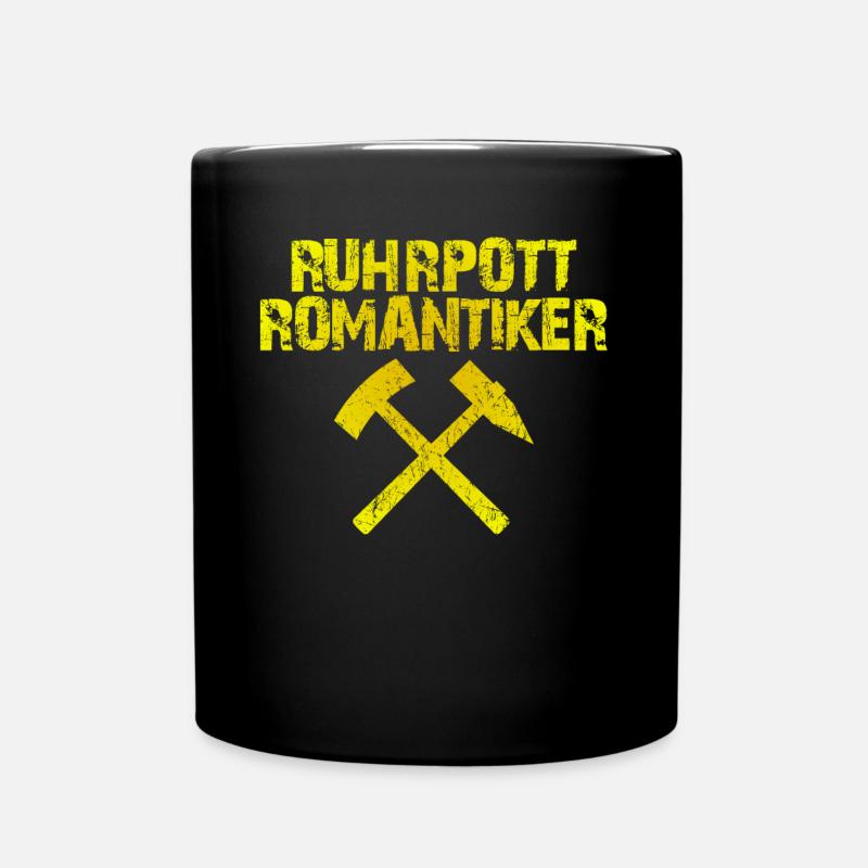 Ruhrpott Romantiker Ruhrgebiet - Tasse einfarbig - Schwarz