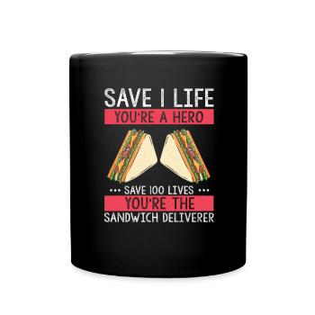 Food Makers Grill BBQ Sandwich Grill Maître - Mug uni - noir - Devant