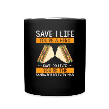 Food Makers Grill BBQ Sandwich Grill Maître - Mug uni - noir - Devant