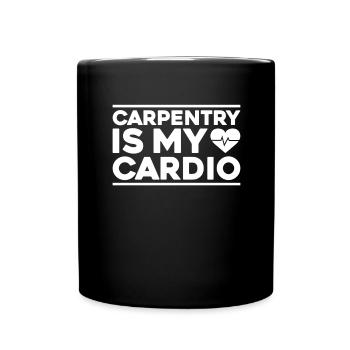 Zimmerer Zimmermann Zimmerei Carpenter Carpentry - Tasse einfarbig - Schwarz - Vorne