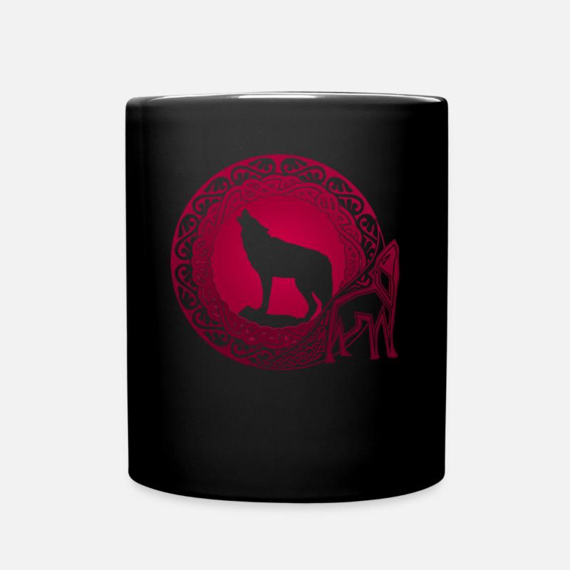 Wolf Odins Wölfe Valhalla Odhin - Tasse einfarbig - Schwarz