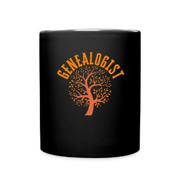 Genealogist Family Historian Genealogy Genealogist - Full Colour Mug - black - Front