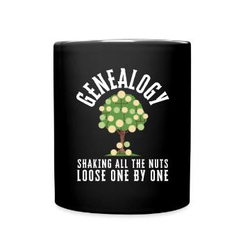 Genealogist Family Historian Genealogy Genealogist - Full Colour Mug - black - Front
