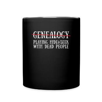 Genealogist Family Historian Genealogy Genealogist - Full Colour Mug - black - Front