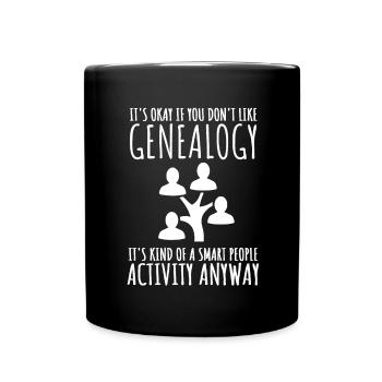 Genealogist Family Historian Genealogy Genealogist - Full Colour Mug - black - Front