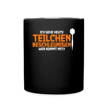 Dart Dartpfeil Dartpfeile Darts - Tasse einfarbig - Schwarz - Vorne