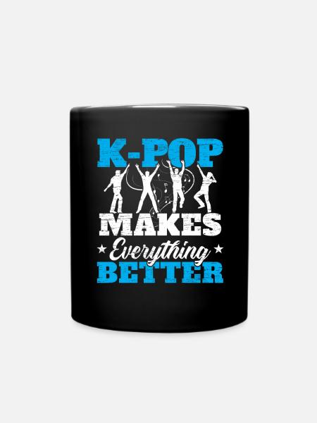 La K-Pop rend tout meilleur musique pop coréenne - Mug uni - noir
