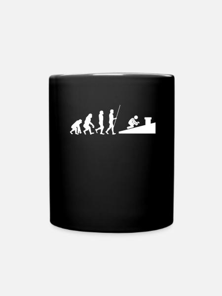 Couvreur Entrepreneur en toiture Travailleur de la construction - Mug uni - noir