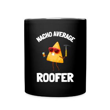 Roofer Roofing Contractor Construction Worker - Tasse einfarbig - Schwarz - Vorne