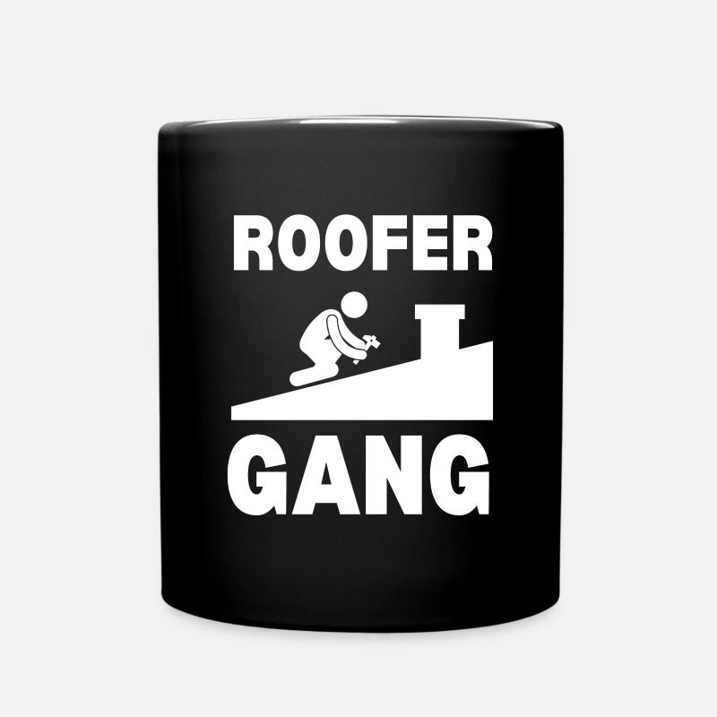 Roofer Roofing Contractor Construction Worker - Tasse einfarbig - Schwarz