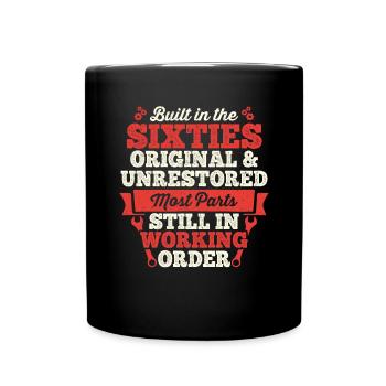 Built in The 60s Birthday Men Women Built in The - Full Colour Mug - black - Front