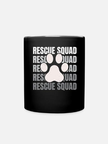 Rettungstrupp Tierretter Tierrechte Aktivist - Tasse einfarbig - Schwarz