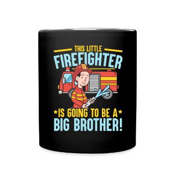 Firefighting Firefighter Firefighter Fireman Fire - Full Colour Mug - black - Front