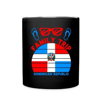 Voyage en famille Vacances en République Dominicaine - Mug uni - noir - Devant
