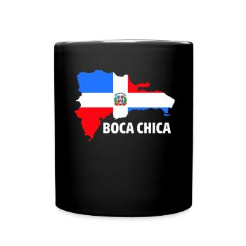 Boca Chica, Dominikanische Republik - Tasse einfarbig - Schwarz - Vorne