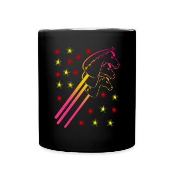 Hobby Équitation Hobby Horse - Mug uni - noir - Devant