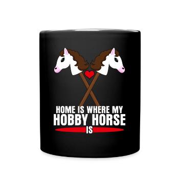 Hobby Horse Steckenpferd Hobbyhorse - Full Colour Mug - black - Front