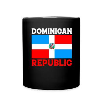 République dominicaine, Papa dominicain - Mug uni - noir - Devant