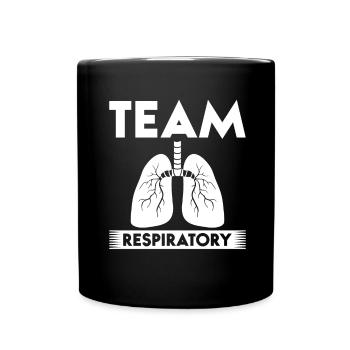 Students in Nursing, Team Respiratory - Full Colour Mug - black - Front